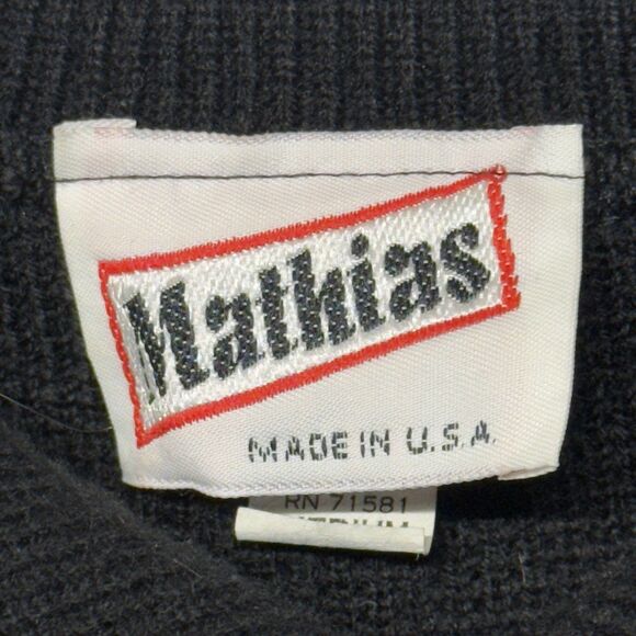 Vtg Mathias Metallic Collared Diamond Argyle Pattern Sweater USA Made Women M - Picture 5 of 11